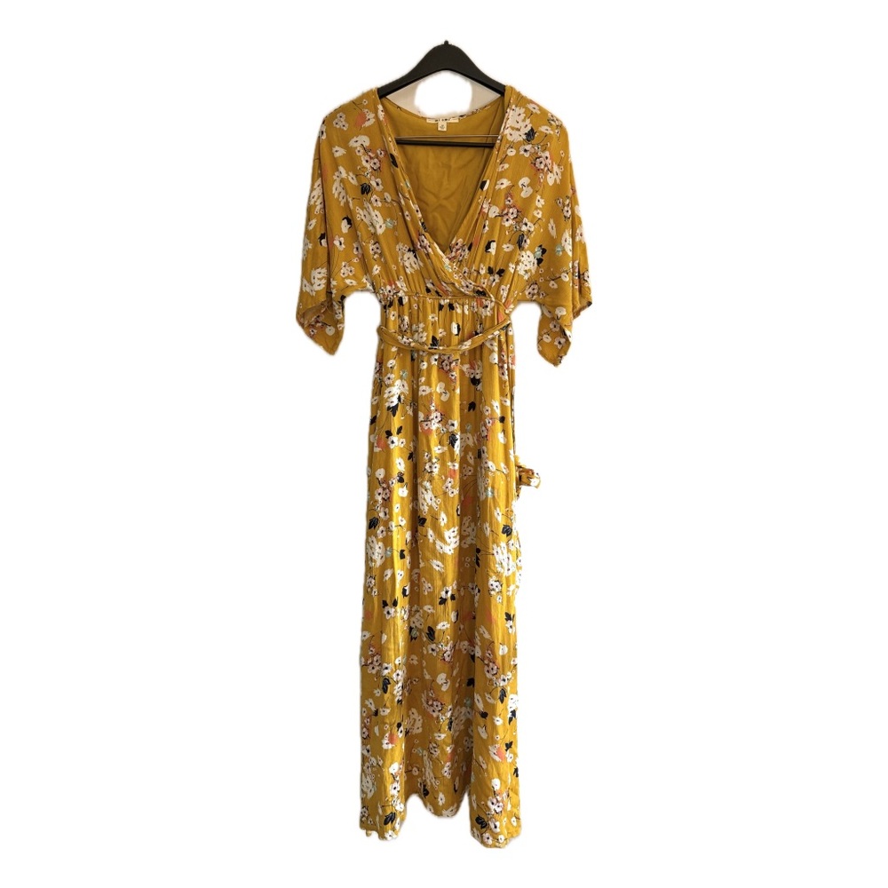 Miami Maxi Dress in Mustard Floral